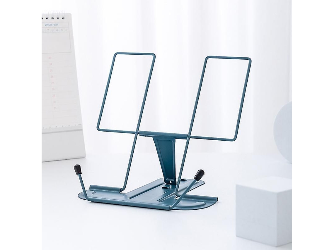 Suporte Para Livros Metal Hightide Ajustável 3 Ângulos Leve Plegável Para Estudo E Receitas Azul Marino