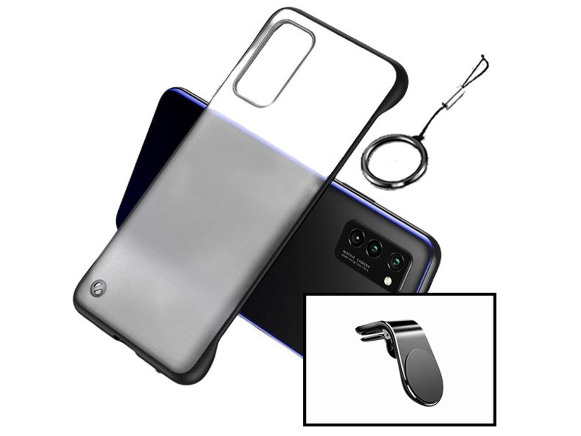 Kit Capa e Suporte Magnético Auto Realme X2 Pro Invisible Bumper