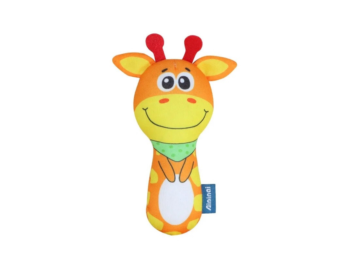 Choque de Mão de Pelúcia Macia para Bebê Recém-Nascido Chocalhos de Pelúcia Brinquedos de Mão Agitador para Bebês 3 6 9 12 Meses LUGA