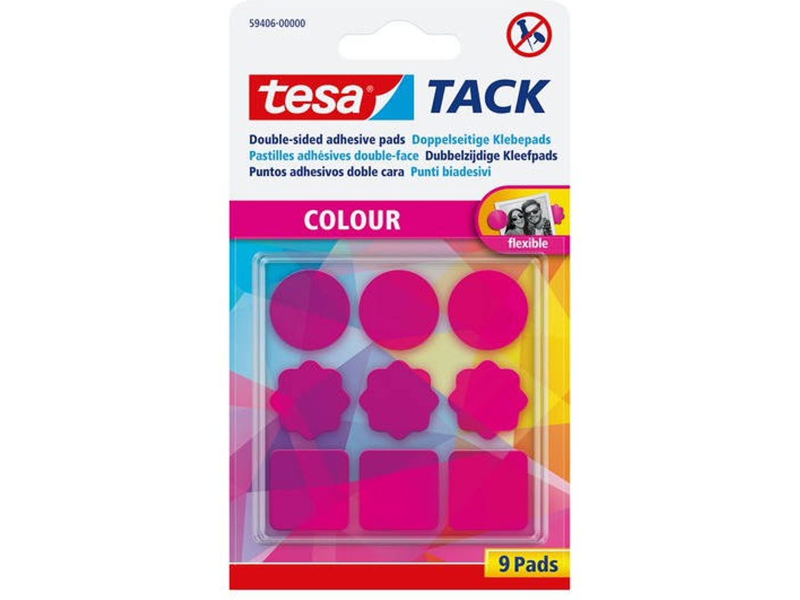Massa Adesiva TESA Multiusos (Rosa - 9 Unidades)
