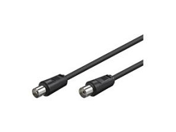 Goobay Coaxial Cabo 10M Cabo Coaxial Preto