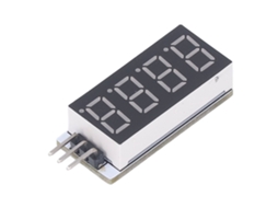 Módulo de display digital LED vermelho de 4 dígitos e 0,36 polegadas com pino RXD TTL232 para eletrônicos DIY