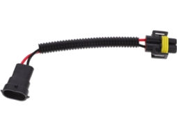 Adaptador De Farol Em Abs Preto Para Conversão De Chicote Elétrico.