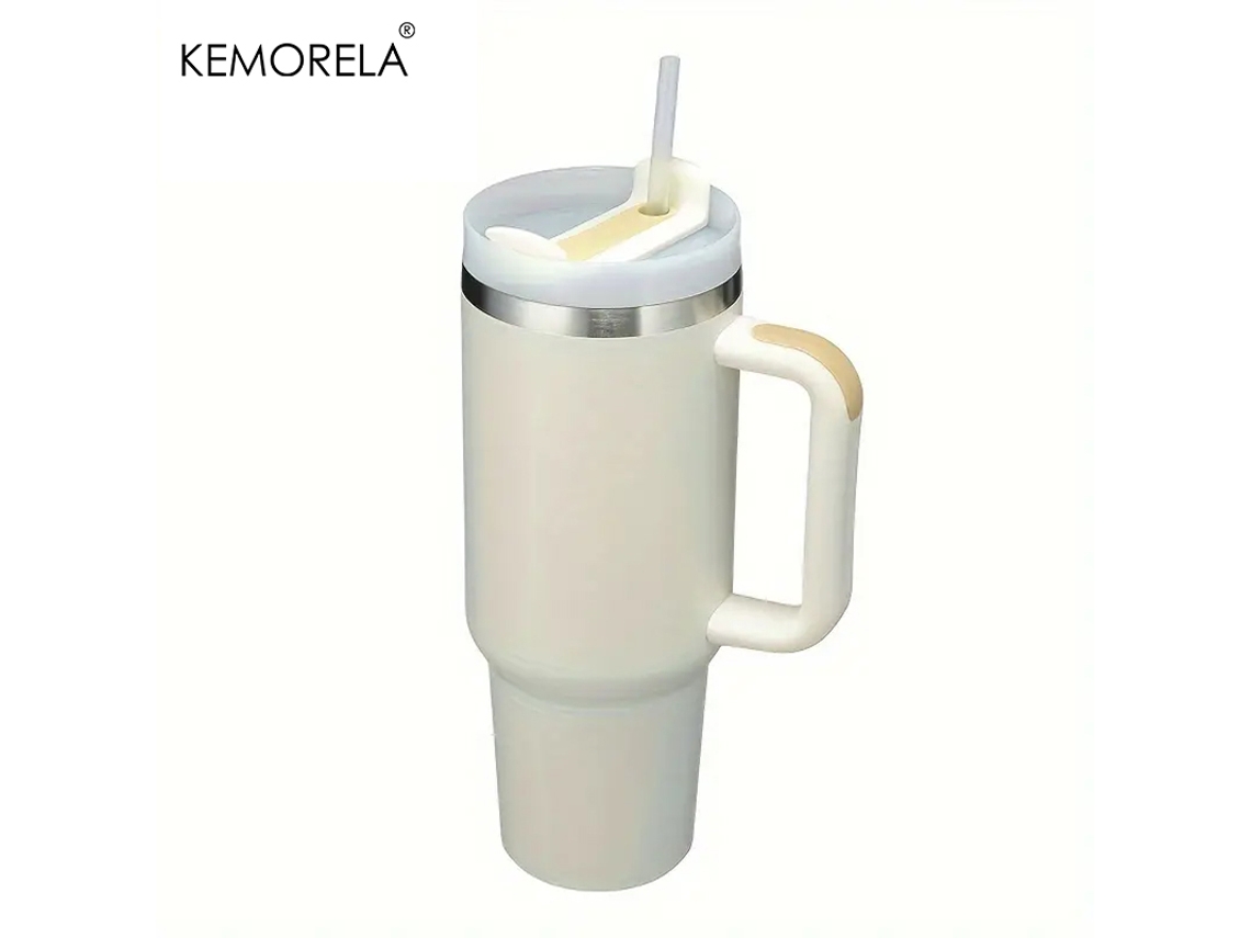 (estilo 10) Copo Térmico De Aço Inoxidável Com Alça, Tampa E Canudo, Modelo Feminino