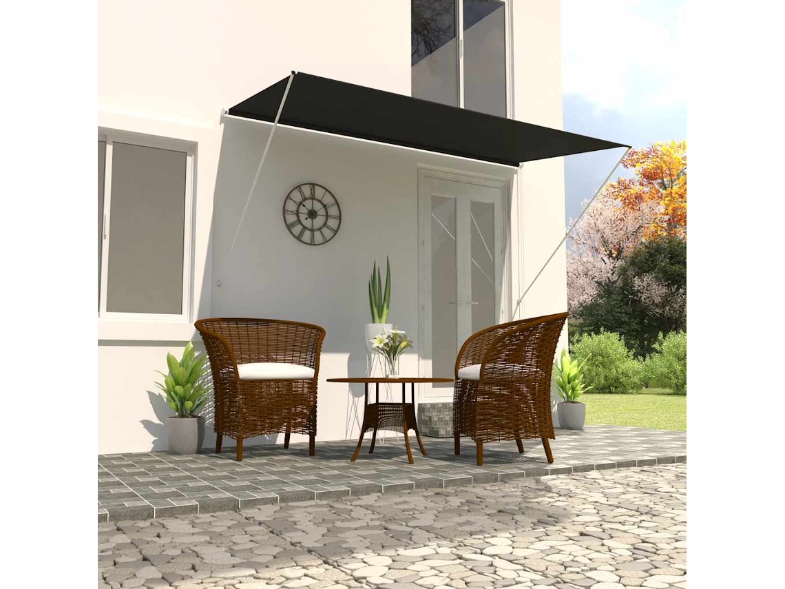 Vidaxl Toldo Retrátil 350x150 Cm Antracite