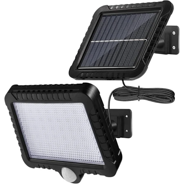Refletor Solar Led AQUAFORGE, 5 M, Ip65, sensor de movimento, externas, instalação simples
