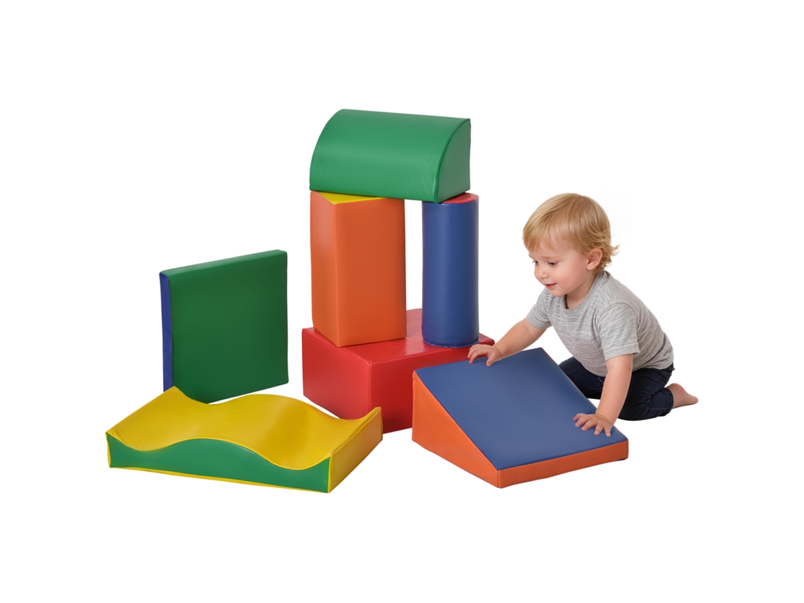 Blocos Espuma Crianças 1-3 Anos Escalar Gatinhar 60x40x11 Multicor
