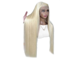 Peruca Lace Front, Peruca Sem Cola, Peruca Lisa com Repartição Central TAISHENGDA (30 Polegadas)
