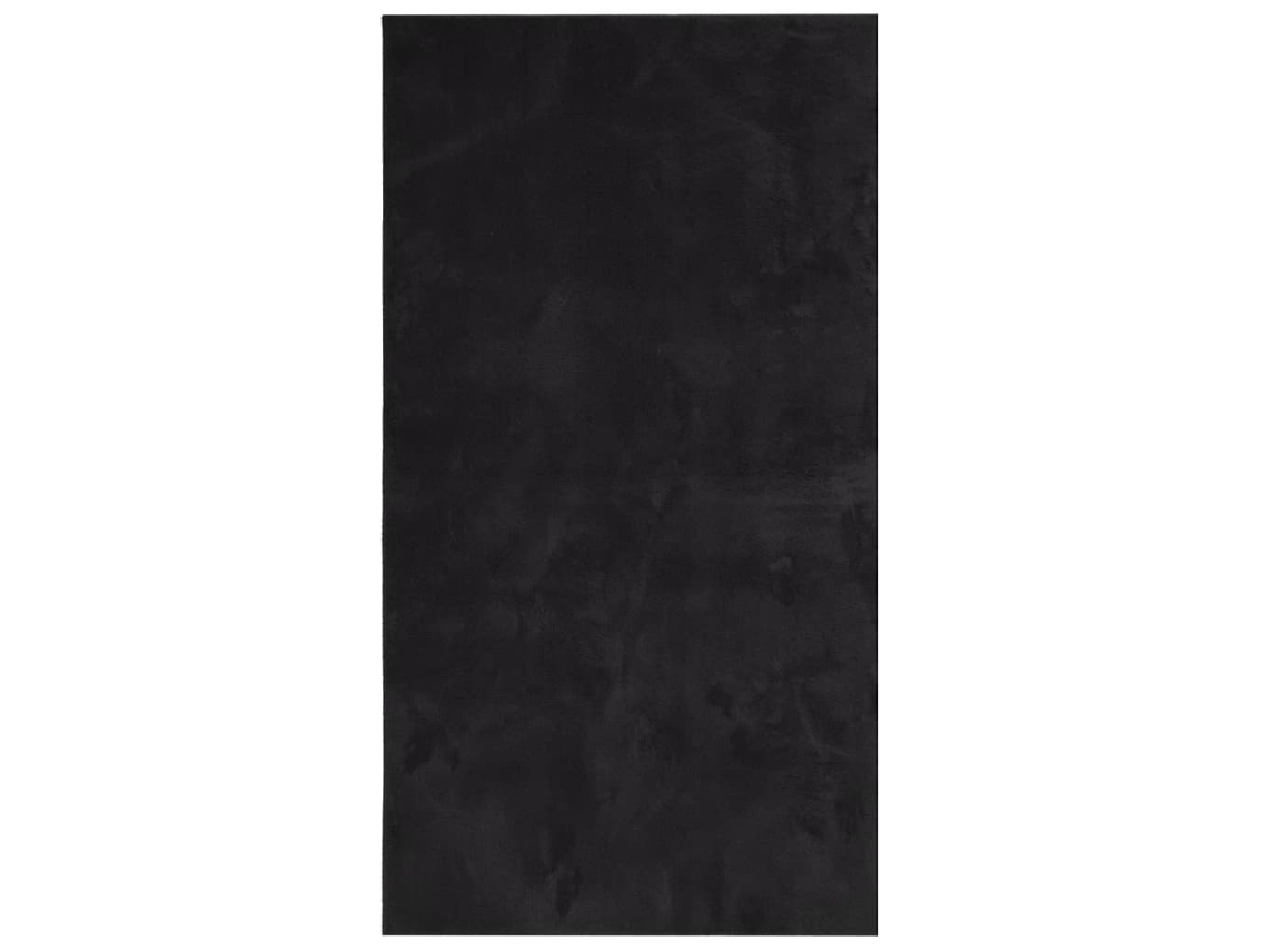 Rug, Rugs Vidaxl Preto Poliéster (80 X 150 Cm)