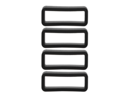 4pcs Fivela Segurança Couro Silicone Pulseira Swatch 22mm