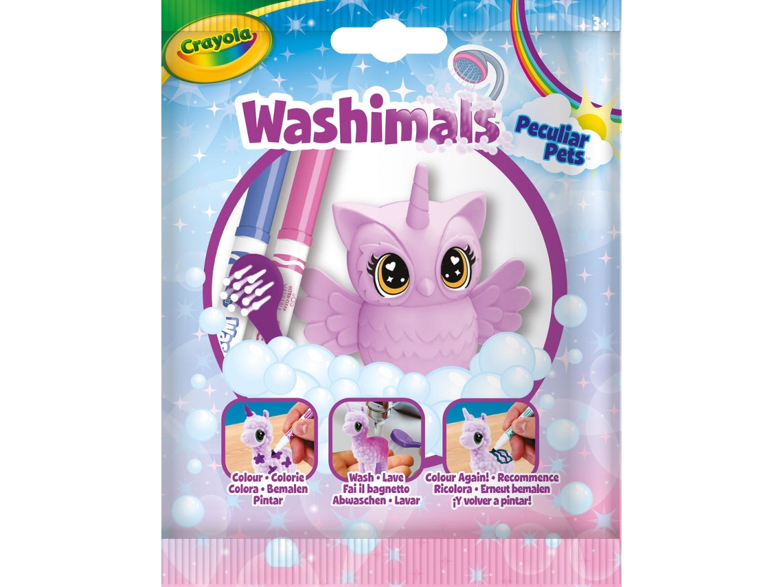 Jogo Washimals CRAYOLA Peculiar Pastel (6 Peças)