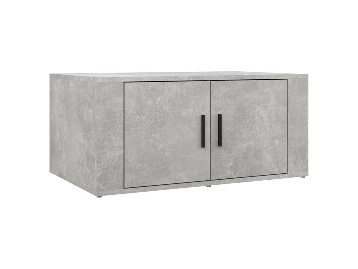 Mesa de Centro Madeira Cinzento Cimento MAISON EXCLUSIVE (80x50x36 cm)