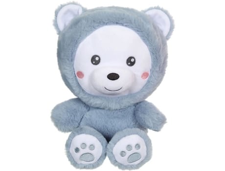 Brinquedo de pelúcia urso com capuz para animais de estimação - GIPSY TOYS - Azul, 24 cm
