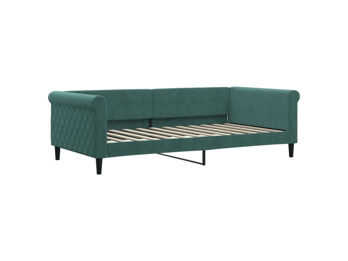 Day Bed, Day Beds Vidaxl Verde Veludo (100 X 200 Cm)