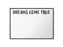 Magnetic Glass Board Dreams Come True For The Hall Espelharte (100x70 Cm)