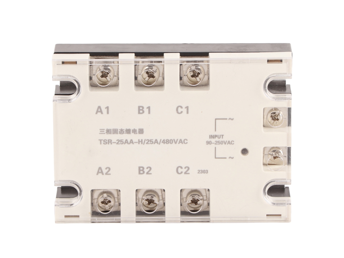 Relé de Estado Sólido Trifásico TSR 25AA H 90‑250v a 24‑480v 25a
