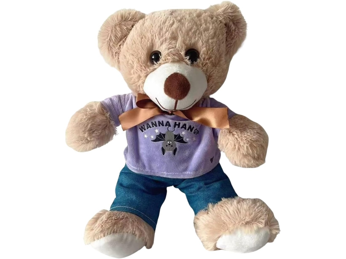 Lurelia Urso De Decoração Para Casa Com Camiseta Decorativo Para Meninas, Decoração Temática, Com Som Interativo