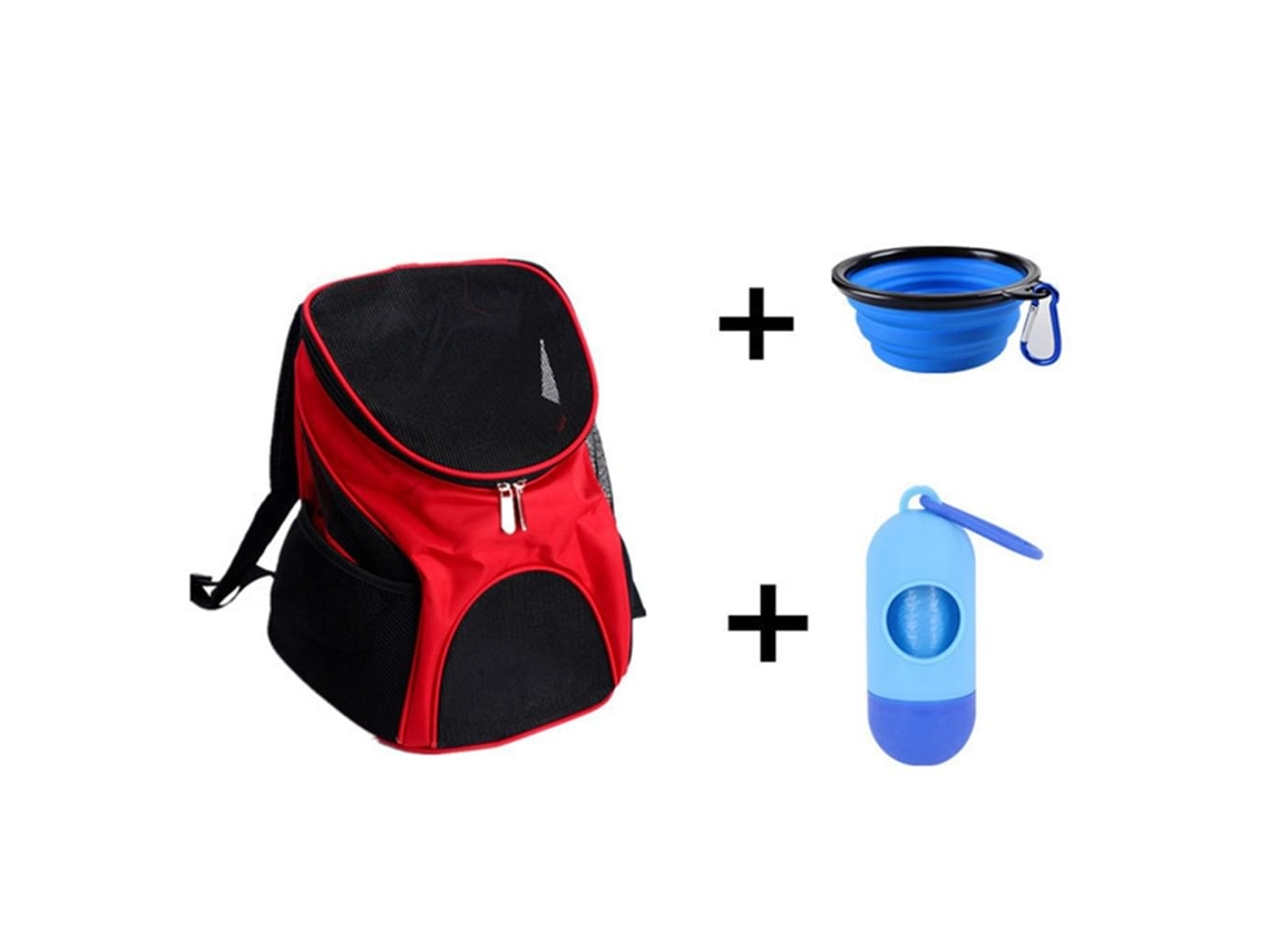 Mochila AQUAFORGE para Cães e Gatos, Respirável, Portátil, até 11kg, 34x30x44cm