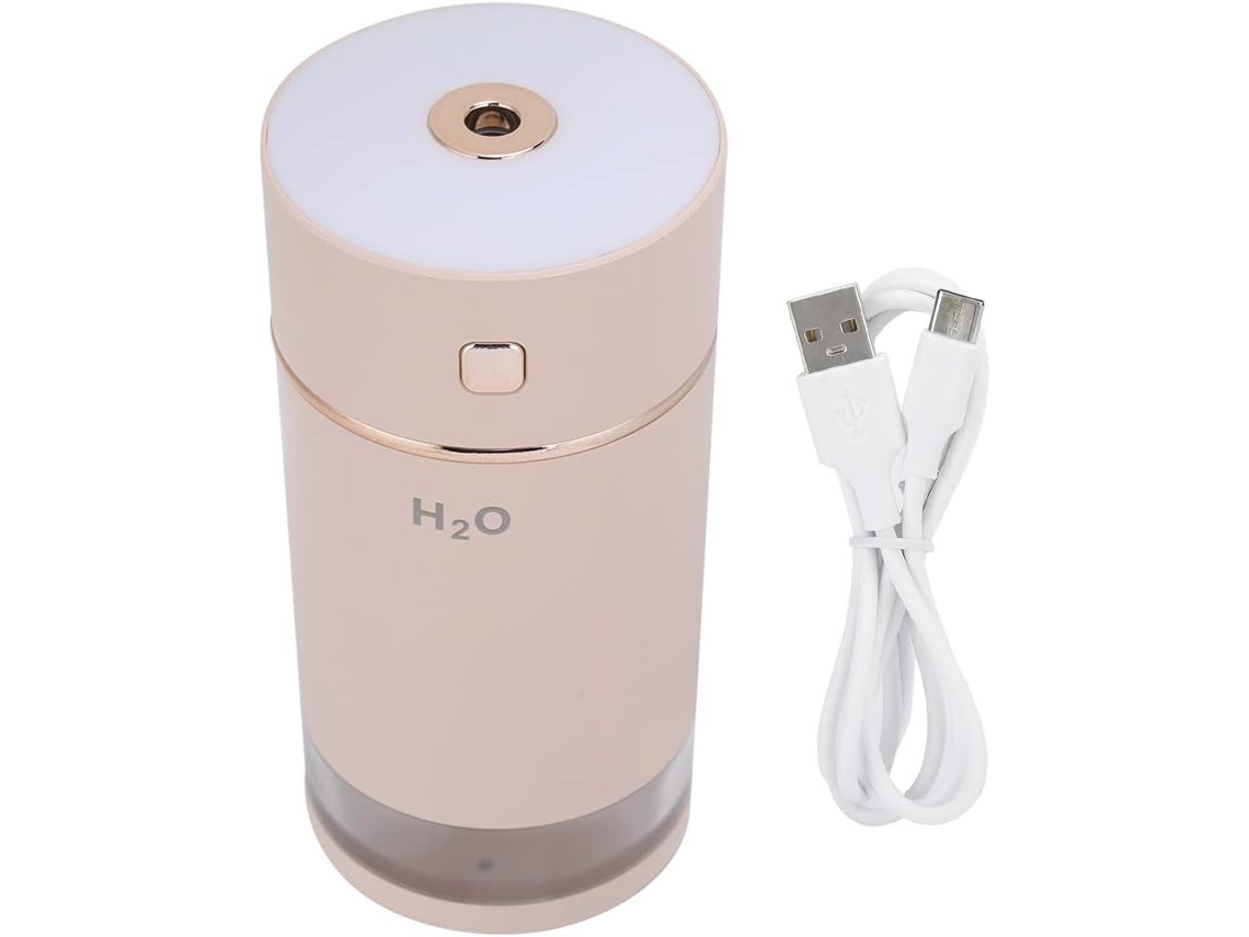 Umidificador Com Luz Noturna, De Névoa Fria Alimentado Por Usb, Portátil Capacidade 240 Ml Para Casa