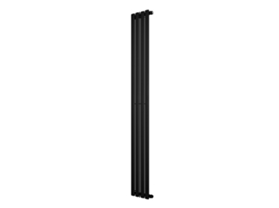 Radiador Oval De Coluna Simples 1800x240 Mm - Preto| Aço Carbono, 1.5 Mm, 634w | Design Elegante | Alta Eficiência |