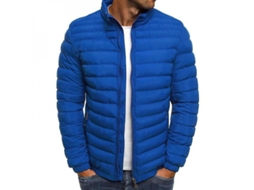 2026 chaqueta Ligera de Burbuja para Hombre Chaqueta Acolchada Abrigo Caleiente Invierno Obb M Azul Real