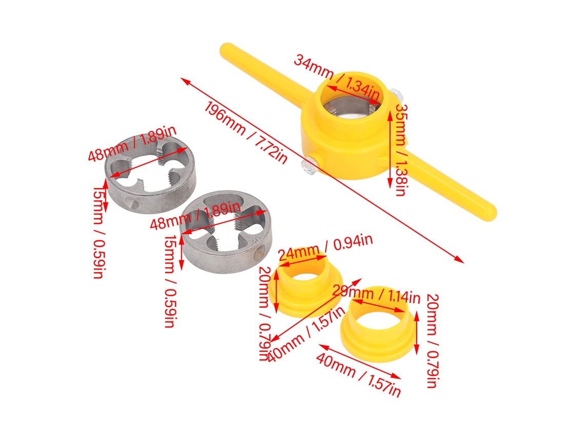 Kit De Sargentos Laxiscreed Para Tubos Pvc E Ppr De 6 Peças Compatíveis Com Diversos Diâmetros