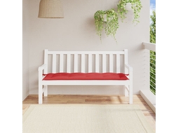 Vidaxl Almofadão P/ Banco De Jardim 150x50x7cm Tecido Oxford Vermelho