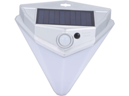 Luminária De Parede Solar Prateada Para Jardim E Iluminação Decorativa Por Indução.