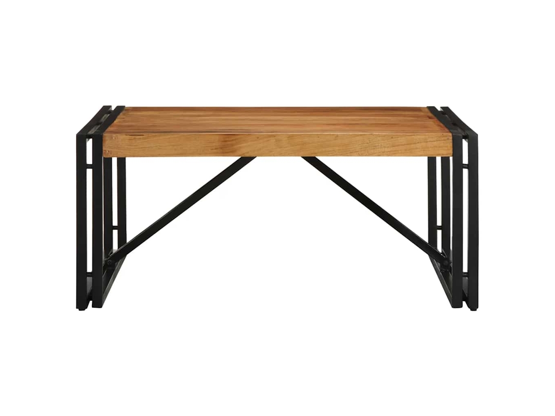 Mesa De Centro 80x80x35 Cm Madeira De Acácia Maciça Lovely Home