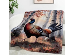 Manta Pheasant Collar Blanket Sycamore Blankets 220x240 Cm Multifuncional Macia e Aconchegante de Flanela para