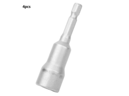 4 Peças De Chave De Fenda Com Soquete Hexagonal Magnética Resistente À Corrosão Neumática Preta