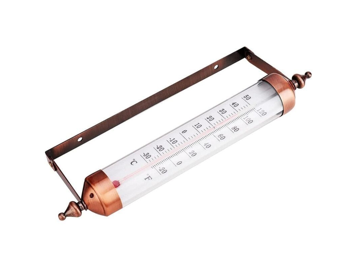 Termômetro de Parede Decorativo 25cm, Sem Baterias | S/MARCA