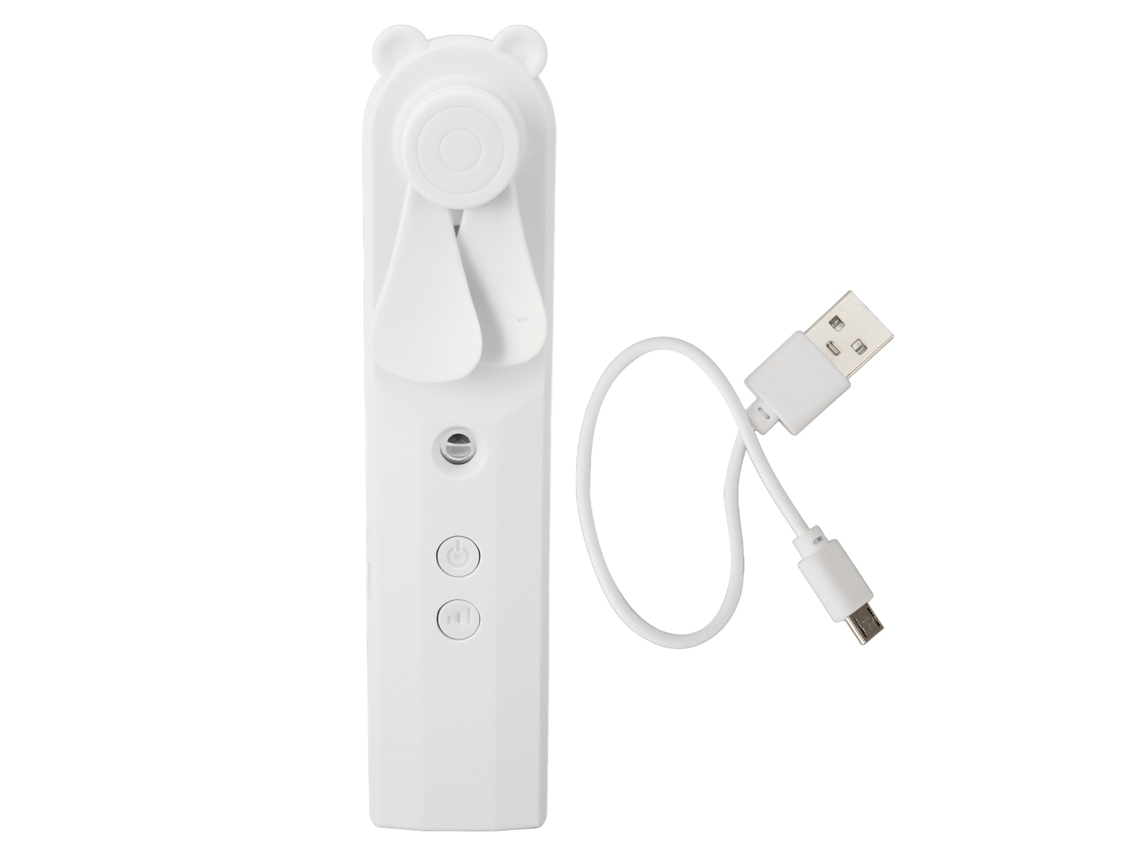 Handheld Misting Fan Atomizer Adjustable Strong Wind Rechargeable Spray Mist Fan