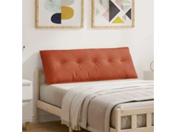 Vidaxl Travesseiro Para Costas Laranja Vermelho 140 X 50 Cm