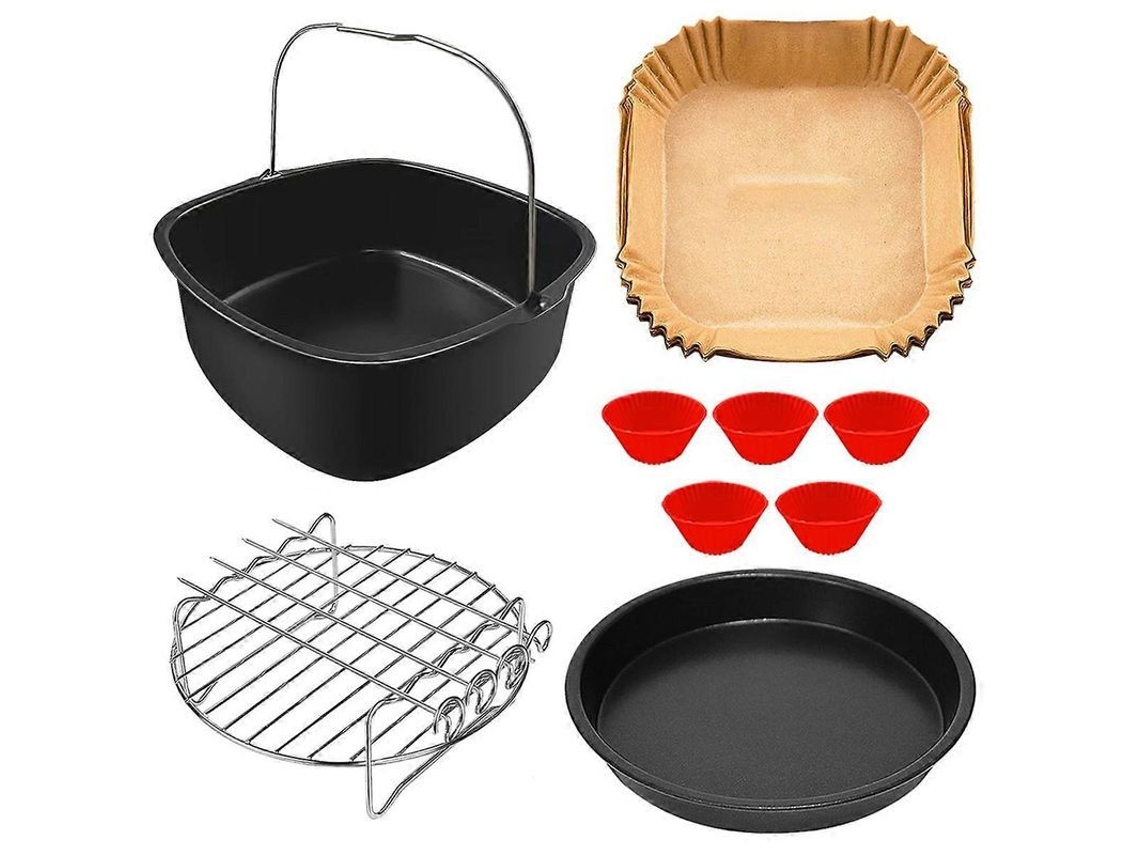 Acessórios Para Freidora De Ar Xl 6.2l 5l 4.7l, Conjunto De 5 Peças Antiaderente Inoxidável