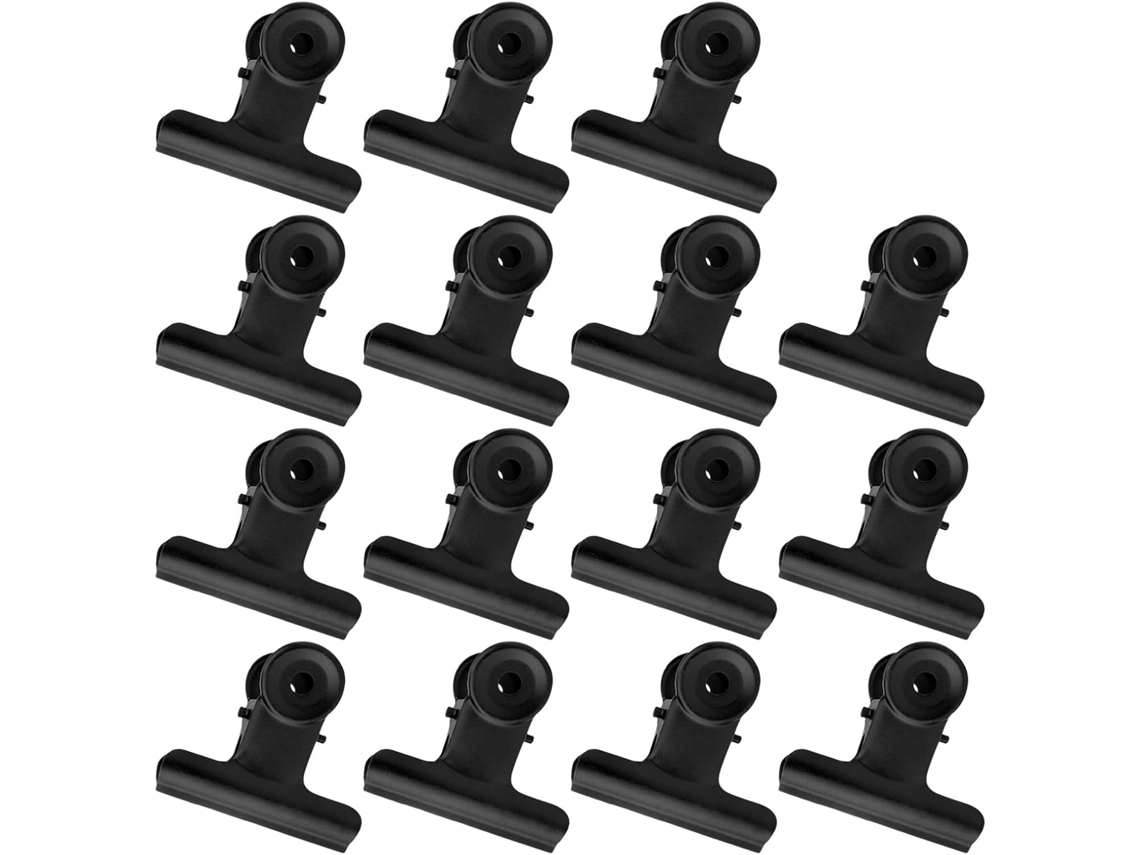Clipes De Metal Preto Para Notas, 63mm, Para Escritório E Casa, 15 Peças Clipes De Fixação Resistentes Para Documentos