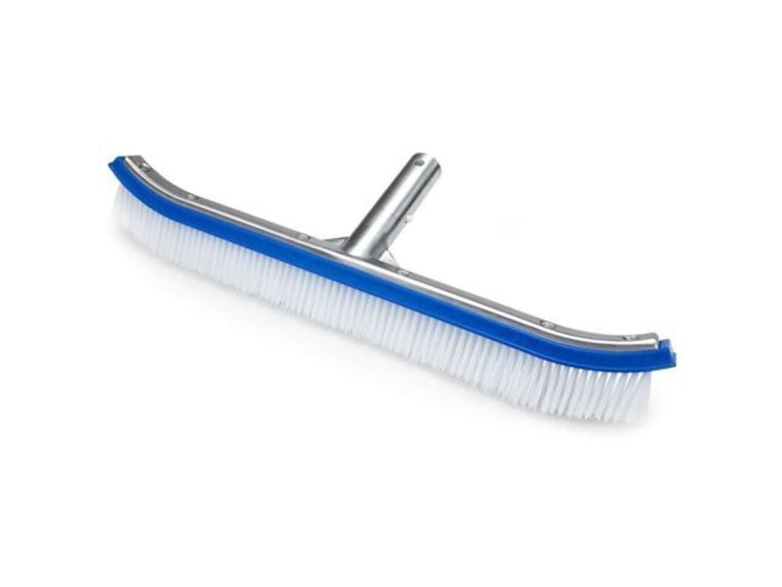 Escova de Limpeza AQUAFORGE 45 cm alumínio para piscina paredes fundo degraus e azulejos uso manual em spas lagos fontes e banheiras