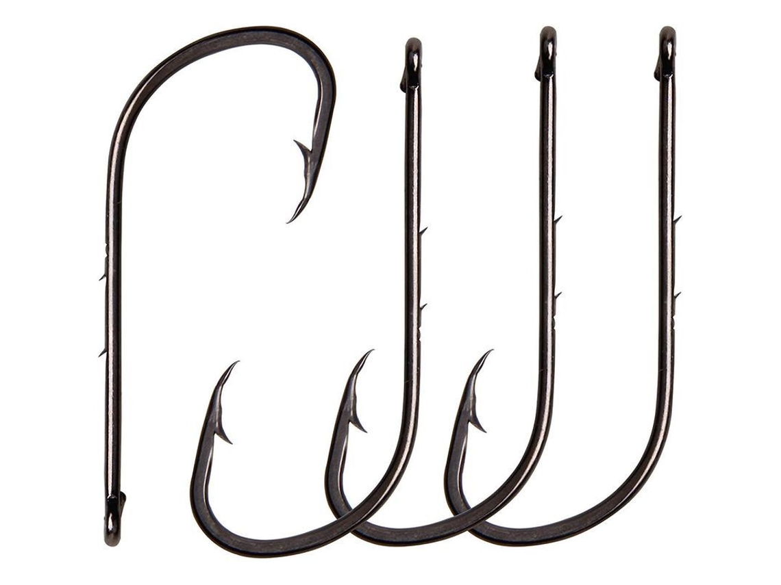 Anzóis De Pesca Baitholder Com Bico Longo E 2 Barras Off Set Em Aço Carbono Resistente À Corrosão Para Água Doce E Salgada