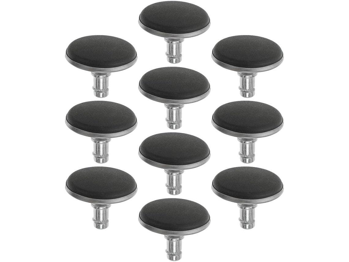 Conjunto De 10 Aço Inox Fixos Rodízios Para Cadeira Escritório