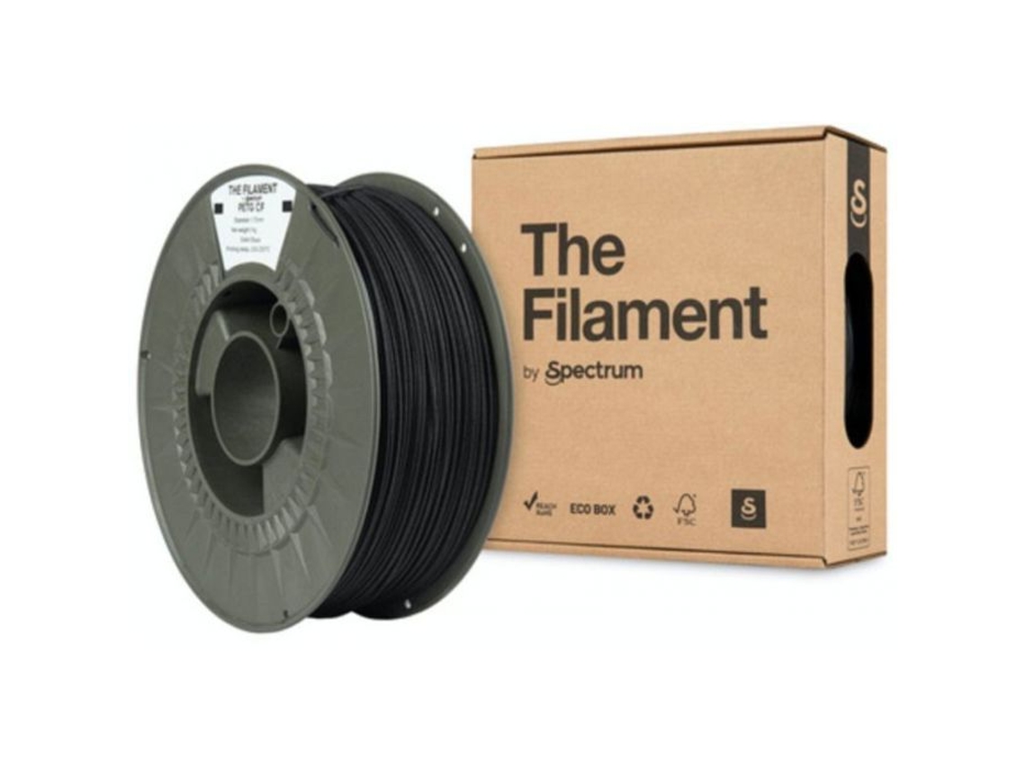Cabeça De Impressão Spectrum O Filamento 3d, Petg Cf, 1,75 Mm, 1 000 G, Tf 24108, Preto