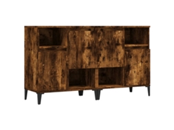 Conjunto de 2 aparadores em carvalho madeira fumado 60x35x70 cm MAISON EXCLUSIVE