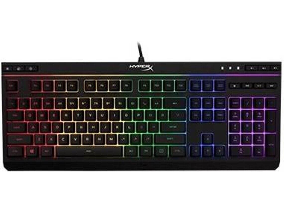 Teclado Gaming HYPERX Alloy Core RGB (Membrana - Português - Preto)