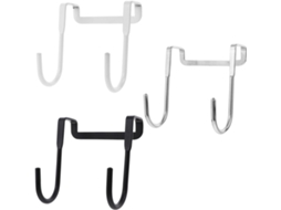Conjunto Genérico De 3 Ganchos Duplos Em Aço Inoxidável Formato S, Sem Necessidade De Furar, Leves E Multiuso Para