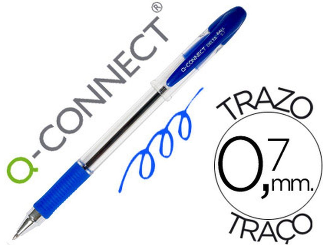 Esferográfica Q Connect Delta Azul2