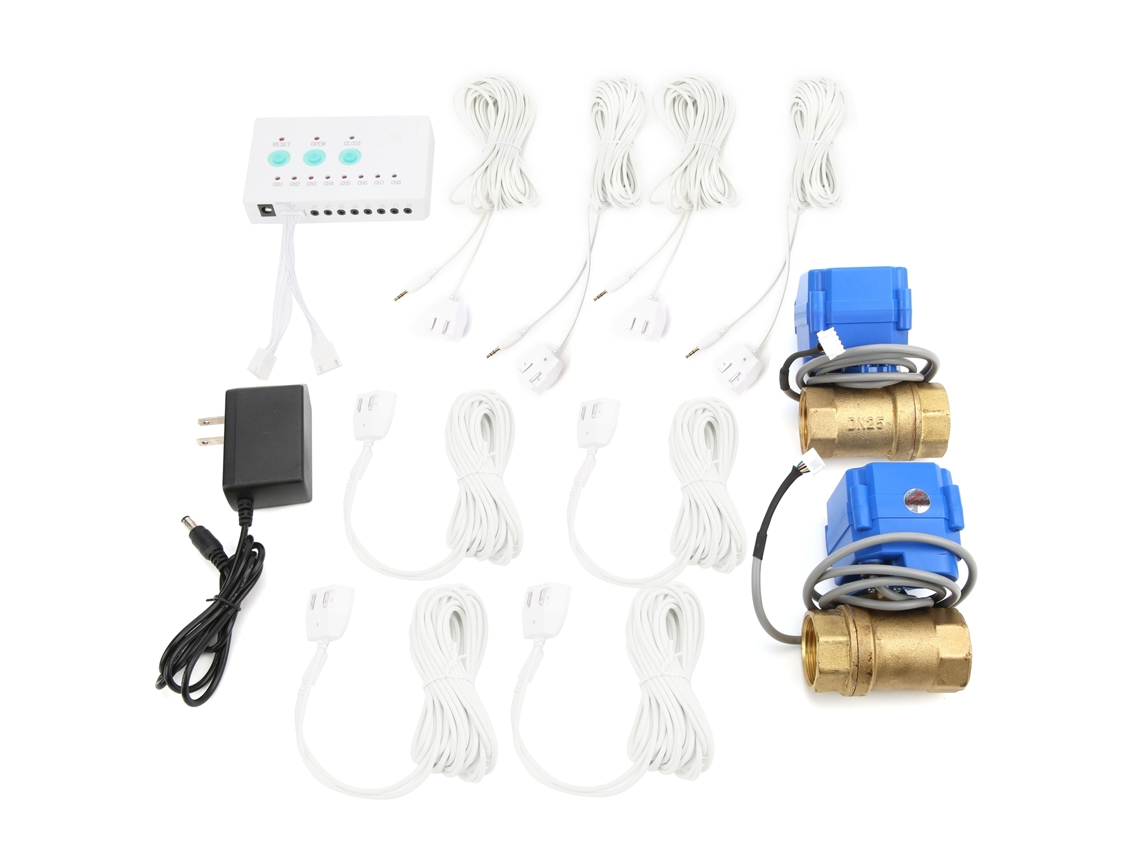 Sensor De Alarme De Fugas De Água Laxiscreed Compatível Com Dn25, Proteção Overflow De 8 Canais