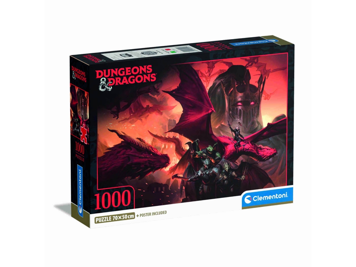 Clementoni - Puzzle Dungeons & Dragons 1000 Peças