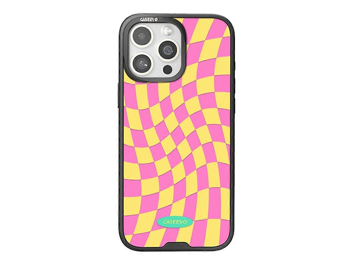 Capa Tkdaddy Caseevo Para Iphone 15 Pro Max Compatível Com Magsafe Tpu Acrílico Capa Magnética Para Celular Com Placa Traseira De Grade Removível Amar