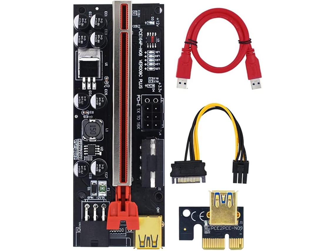 Cabo Adaptador De Extensão Para Placa Vídeo Pcie 009c Ver009c X16