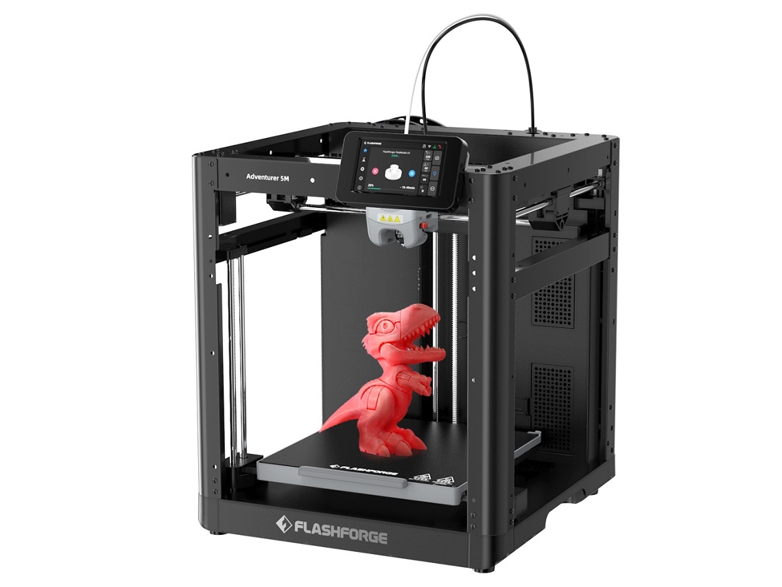 Impressora 3D FLASHFORGE Adventurer 5M Auto Nivelamento 600Mm/S Velocidade Máxima de Impressão Lembrete de Esgotamento Do Filamento 220X220X220Mm