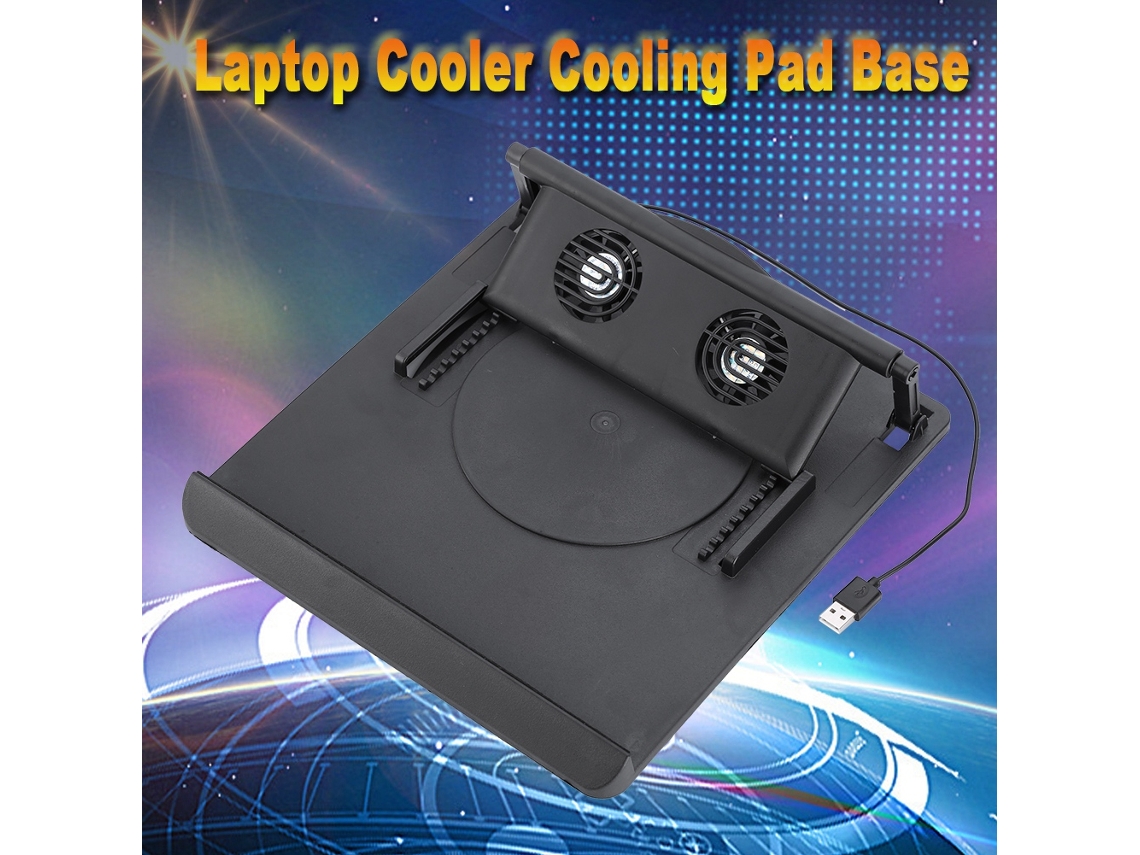 Cooler De Notebook (rotação De 360 Graus, Resfriamento Com Dois Ventiladores)